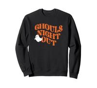 Trendy Apparel Halloween Ghouls Night out Cute Ghost Quote Felpa