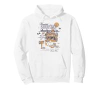 Trendy Apparel Halloween Haunted Bookshop Spooky Booooks Felpa con Cappuccio