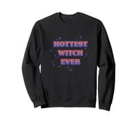 Trendy Apparel Halloween Hottest Witch Ever Funny Quote Felpa