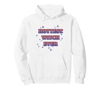 Trendy Apparel Halloween Hottest Witch Ever Funny Quote Felpa con Cappuccio