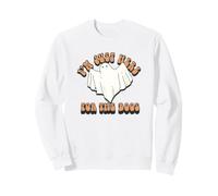 Trendy Apparel Halloween I'm Just Here for The Boos Ghost Felpa