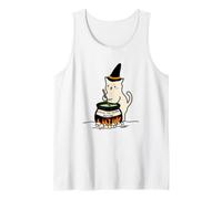 Trendy Apparel Halloween Leave Me Alone Potion Witch Cat Canotta