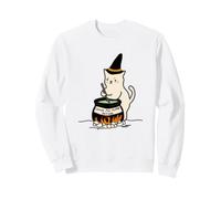Trendy Apparel Halloween Leave Me Alone Potion Witch Cat Felpa