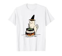 Trendy Apparel Halloween Leave Me Alone Potion Witch Cat Maglietta