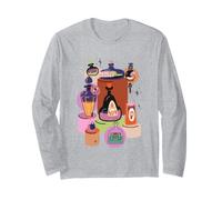 Trendy Apparel Halloween Spooky Potion Bottles Maglia a Manica
