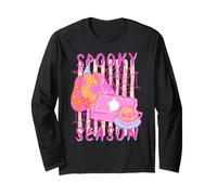 Trendy Apparel Halloween Spooky Season Books & Pumpkin Spice Maglia a Manica
