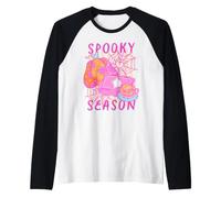 Trendy Apparel Halloween Spooky Season Books & Pumpkin Spice Maglia con Maniche Raglan