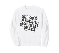 Trendy Apparel Halloween Spooky Vibes Moonlit Skies Ghost Felpa