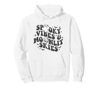 Trendy Apparel Halloween Spooky Vibes Moonlit Skies Ghost Felpa con Cappuccio