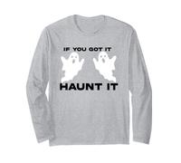 Trendy Apparel Halloween Twin Ghosts If You Got It Haunt It Maglia a Manica