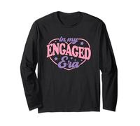 Trendy Apparel in My Engaged Era Heart Shape Portrait Maglia a Manica