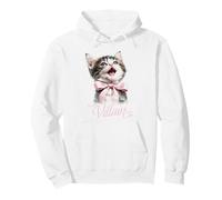 Trendy Apparel in My Villain Era Cute Smiling Kitten Bow Felpa con Cappuccio