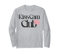Trendy Apparel Kiss Cam Club Lipstick Vintage Dark Logo Maglia a Manica