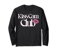 Trendy Apparel Kiss Cam Club Lipstick Vintage Light Logo Maglia a Manica
