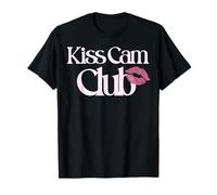 Trendy Apparel Kiss Cam Club Lipstick Vintage Light Logo Maglietta