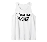 Trendy Apparel Kiss Cam Smile You Are On Camera Canotta