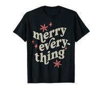 Trendy Apparel Merry Evreything JingleBells Mistletoe Carols Maglietta