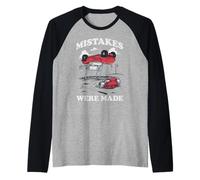 Trendy Apparel Mistakes Were Made Upside Down Golf Cart Maglia con Maniche Raglan
