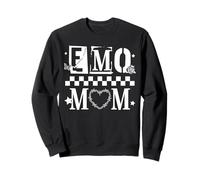 Trendy Apparel Mother's Day Emo Mom Alternative Stencil Font Felpa