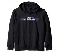 Trendy Apparel Mt. Rainier Washington Retro 90's Gradient Felpa con Cappuccio