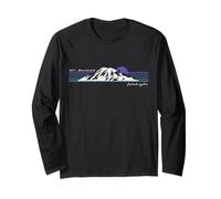 Trendy Apparel Mt. Rainier Washington Retro 90's Gradient Maglia a Manica