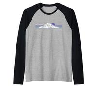 Trendy Apparel Mt. Rainier Washington Retro 90's Gradient Maglia con Maniche Raglan