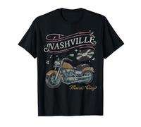 Trendy Apparel Nashville Music City Tennessee Motorcycle Maglietta