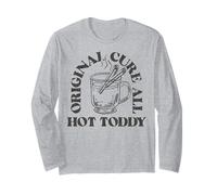 Trendy Apparel Original Cure all Hot Toddy Hot Cup Line Art Maglia a Manica