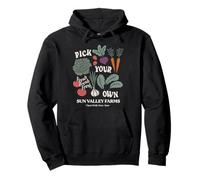 Trendy Apparel Pick Your Own Sun Valley Farms Vegetables Felpa con Cappuccio