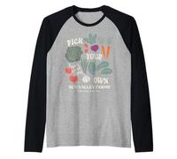 Trendy Apparel Pick Your Own Sun Valley Farms Vegetables Maglia con Maniche Raglan