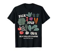 Trendy Apparel Pick Your Own Sun Valley Farms Vegetables Maglietta