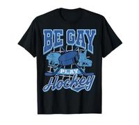 Trendy Apparel Play Hockey Blue Maglietta
