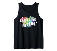Trendy Apparel Pride Can't Hide My Pride Rainbow Heart Canotta