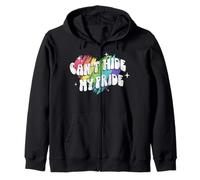 Trendy Apparel Pride Can't Hide My Pride Rainbow Heart Felpa con Cappuccio