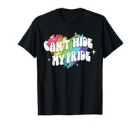 Trendy Apparel Pride Can't Hide My Pride Rainbow Heart Maglietta