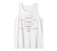 Trendy Apparel Pride Love Is Never Wrong Equality for all Canotta