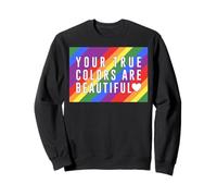 Trendy Apparel Pride Your True Colors Are Beautiful Heart Felpa
