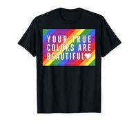 Trendy Apparel Pride Your True Colors Are Beautiful Heart Maglietta