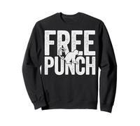 Trendy Apparel Punch The Monkey Free Punch Bold Silhouette Felpa