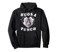 Trendy Apparel Punch The Monkey Hugs 4 Punch Heart Frame Felpa con Cappuccio