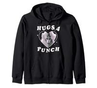 Trendy Apparel Punch The Monkey Hugs 4 Punch Heart Frame Felpa con Cappuccio