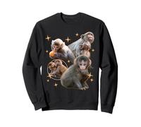 Trendy Apparel Punch The Monkey Shining Picture Montage Felpa