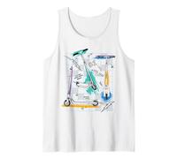 Trendy Apparel Scooter Let's Go!! Let The Good Times Roll Canotta