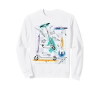 Trendy Apparel Scooter Let's Go!! Let The Good Times Roll Felpa