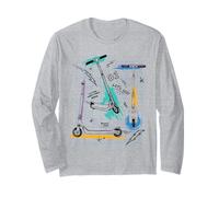 Trendy Apparel Scooter Let's Go!! Let The Good Times Roll Maglia a Manica