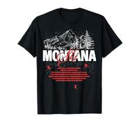 Trendy Apparel Ski Montana Lone Peak Madison Range Bridger Maglietta