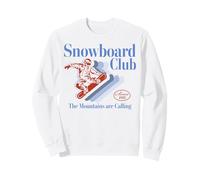 Trendy Apparel Snowboard Club The Mountains Are Calling 1982 Felpa