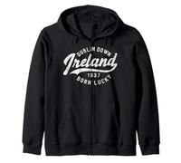 Trendy Apparel St. Patrick's Day Dublin Down Ireland 1937 Felpa con Cappuccio