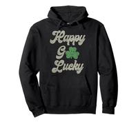 Trendy Apparel St. Patrick's Day Happy Go Lucky Vintage Logo Felpa con Cappuccio