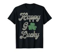Trendy Apparel St. Patrick's Day Happy Go Lucky Vintage Logo Maglietta
